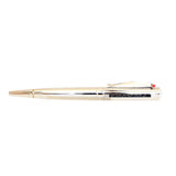 Korloff Men's Pen Voyageur Limited Edition 0323/1700 With Brilliant Cut Glass On Top & Silver Brand Logo