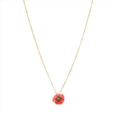 Les Nereides Poppy Pendant Necklace