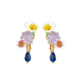 Les Nereides Calla And Lapis Lazuli Clip-On Earrings