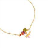  Les Nereides Grapes, Vine Leaf And Butterfly Fine Bracelet