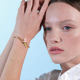 Les Nereides Powder Pink Iris Bracelet