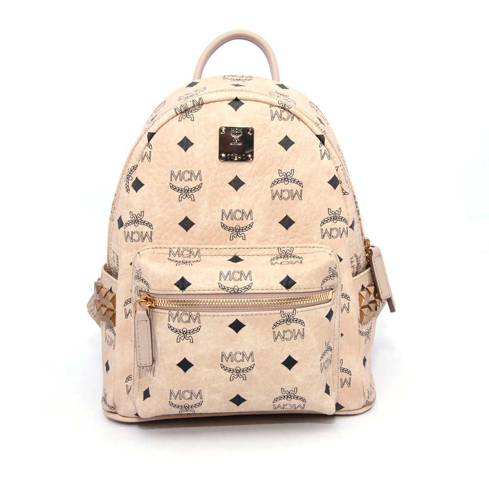 MCM Backpack Beige Mini Bluesalon