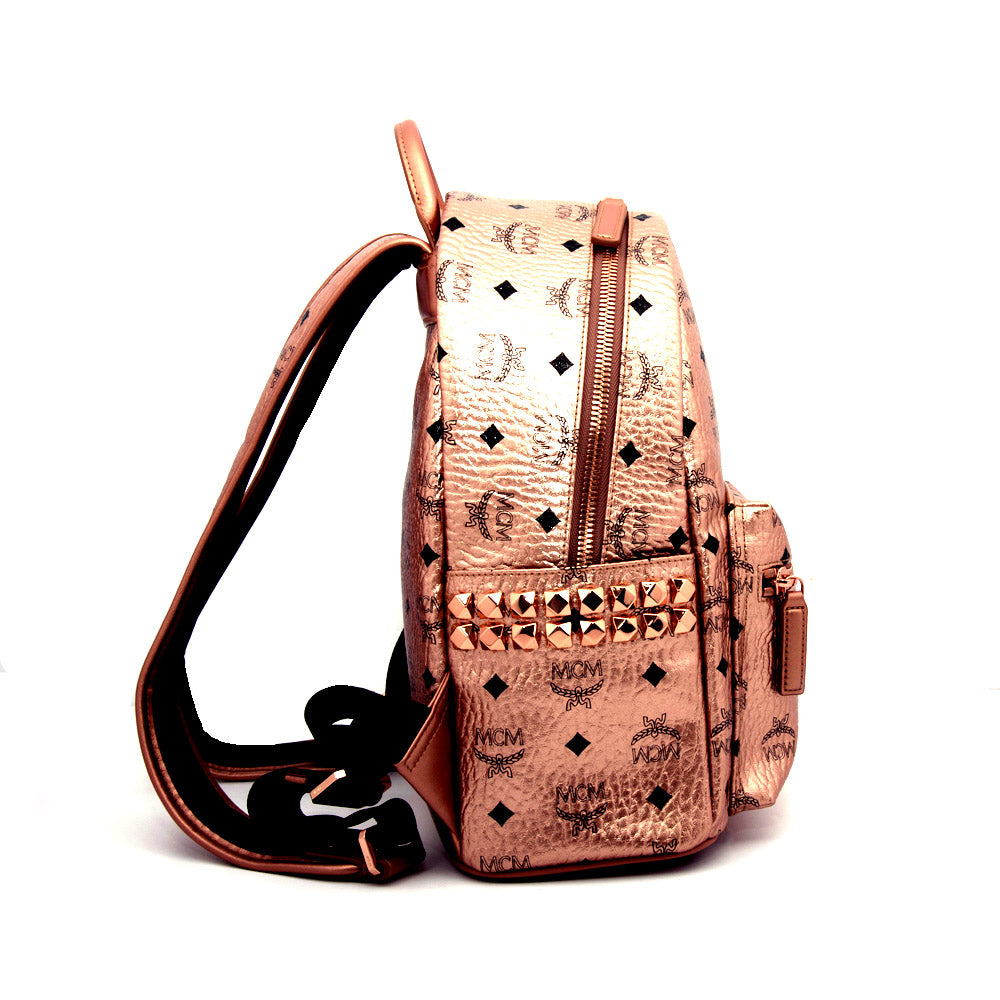 Mcm rose gold backpack hotsell