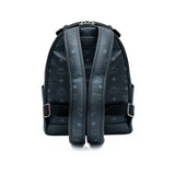 MCM Stark Visetos Backpack Bag Black  Mini