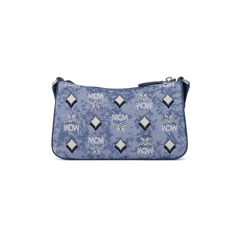 Blue discount mcm pouch