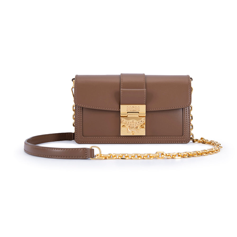 MCM Gretl Visetos Crossbody Bag Toffee Mini – Bluesalon.com