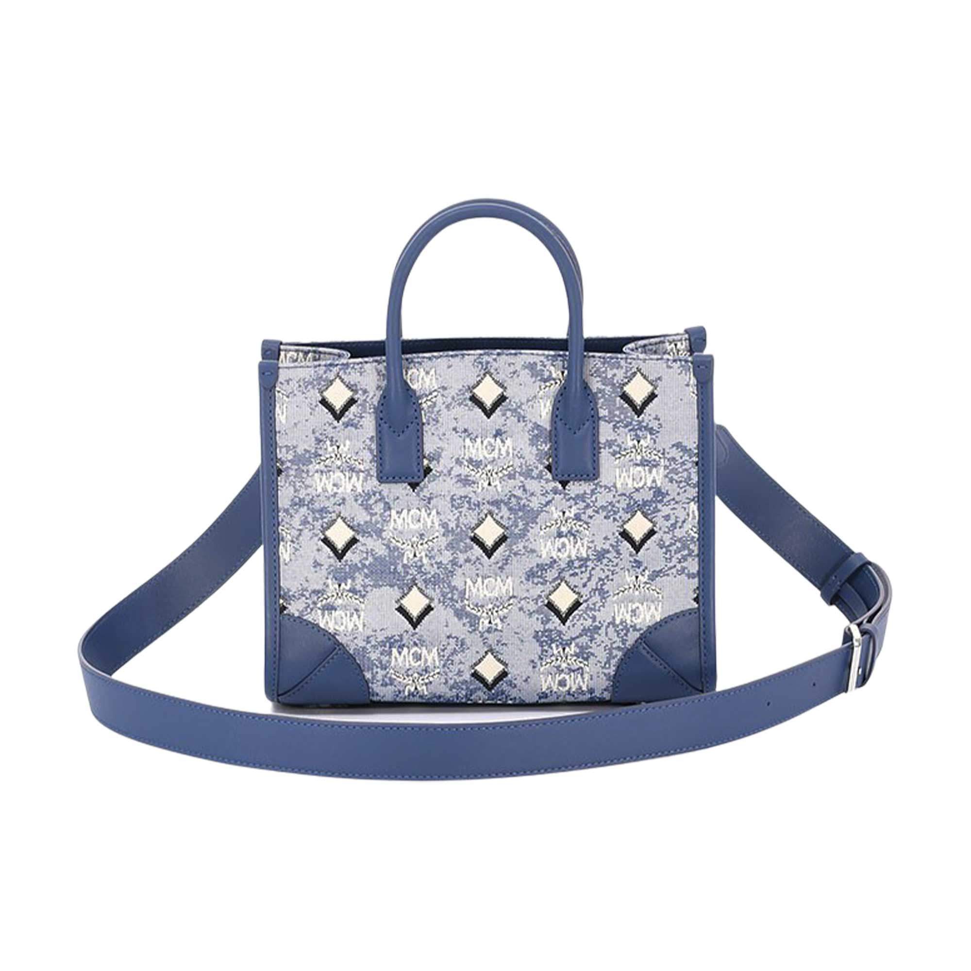 Mcm discount tote blue