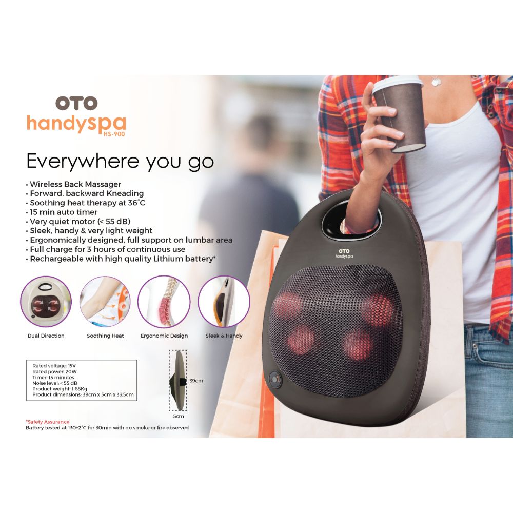Qoo10 - OTO Handy Spa Wireless back massager. Soothing heat  therapy/Lightweigh : Household & Bedd