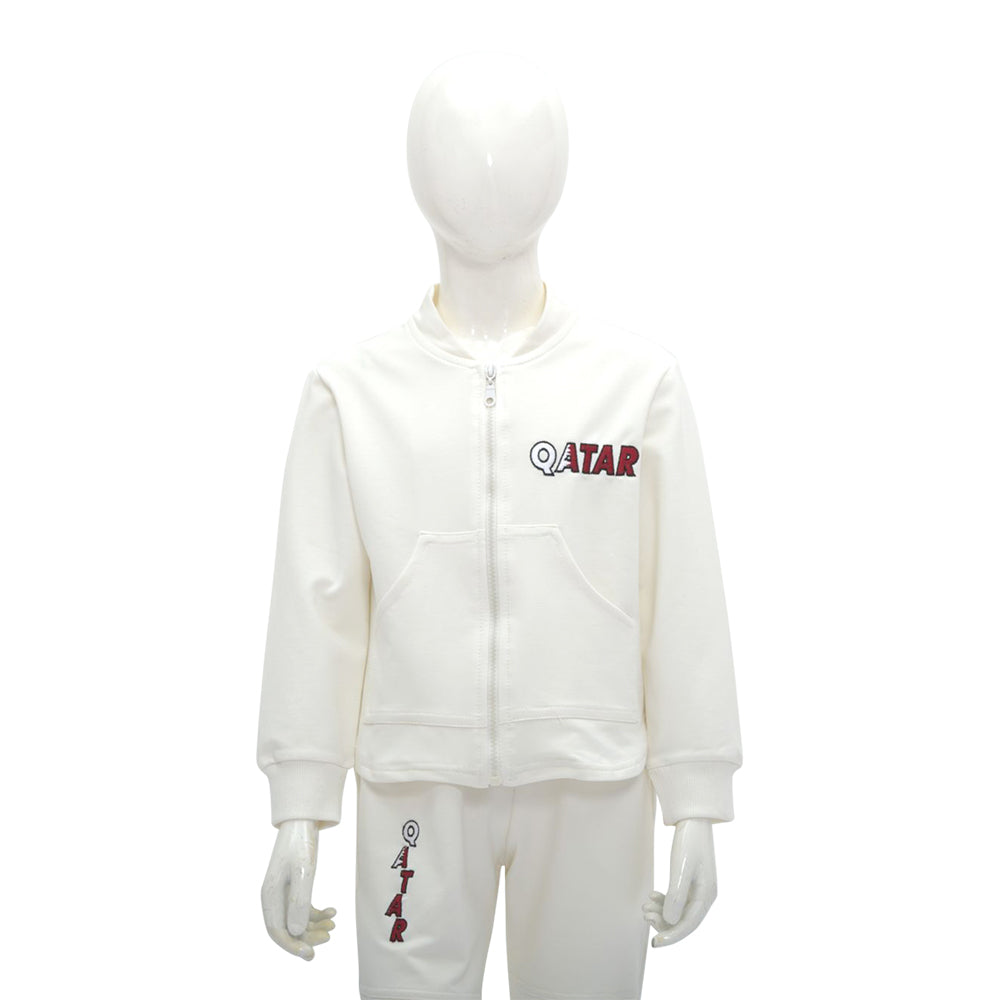 All white clearance jogging suit