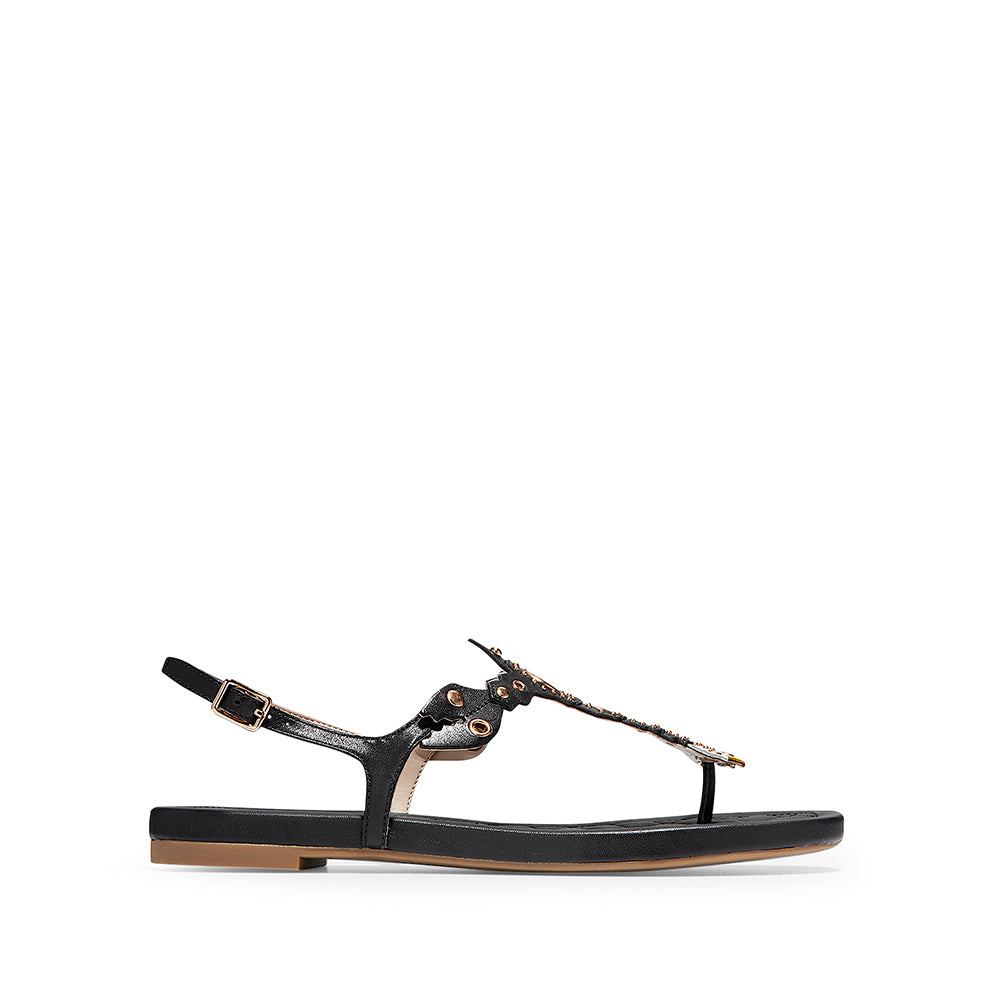 Cole Haan Pinch Lobster Sandal Black /White Leather – Bluesalon.com