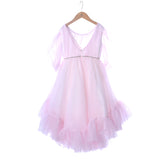 Primi Eventi Kids Girl's Off White & Pink Tulle Dress
