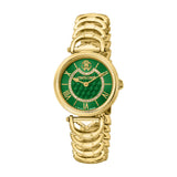 Roberto Cavalli by Franck Muller Women's Watch, Gold Case and Dark Green Dial