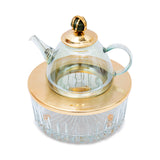 Select Home Natrual Stone Teapot Matt Gold