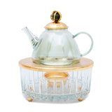 Select Home Natrual Stone Teapot Matt Gold