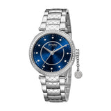 Smalto Ladies Stainless Steel Watch Blue Dial With Diamond