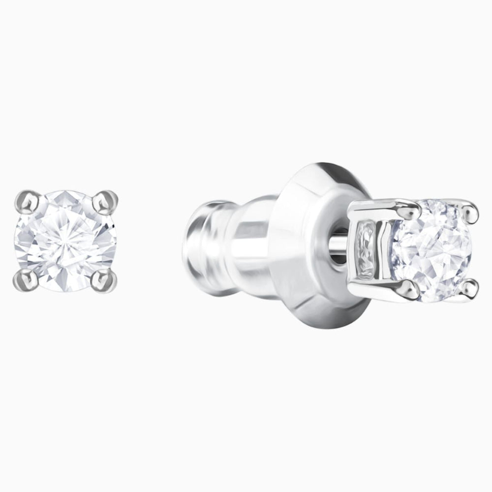 Swarovski attract trilogy on sale round pierced earrings