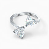 Swarovski Attract Soul Heart Ring White