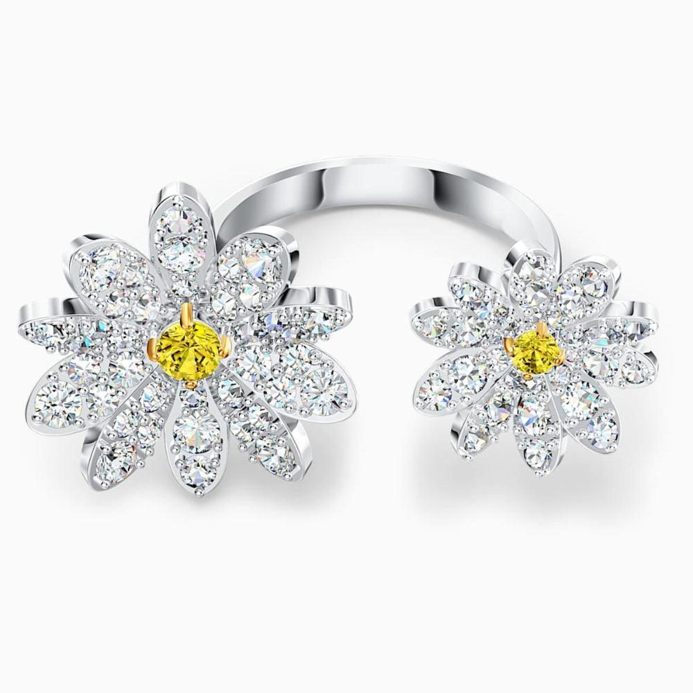 Swarovski Eternal Flower Open Ring Yellow Bluesalon
