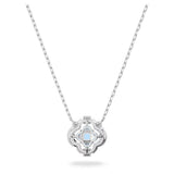 Swarovski Sparkling Dance Necklace Blue Rhodium plated  38CM X 42CM