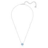 Swarovski Sparkling Dance Necklace Blue Rhodium plated  38CM X 42CM