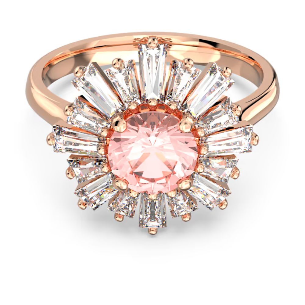 Swarovski Sunshine Ring Pink Rose gold-tone plated 60 – Bluesalon.com