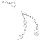 Swarovski Stella Bracelet Crystal pearls Star White Rhodium plated  MEDIUM