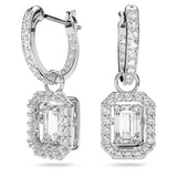 Swarovski Millenia Drop Earrings Octagon cut White Rhodium plated  ONE SIZE