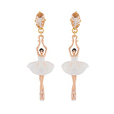 Les Nereides Bo Pas De Deux New White Earrings