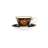 Stechol Gift Box Set of 12 pieces Black Coffee Cups & Saucer