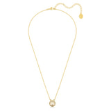 "Swarovski Bella V pendant Round cut, Gold-tone plated"