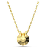 "Swarovski Bella V pendant Round cut, Gold-tone plated"