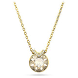"Swarovski Bella V pendant Round cut, Gold-tone plated"