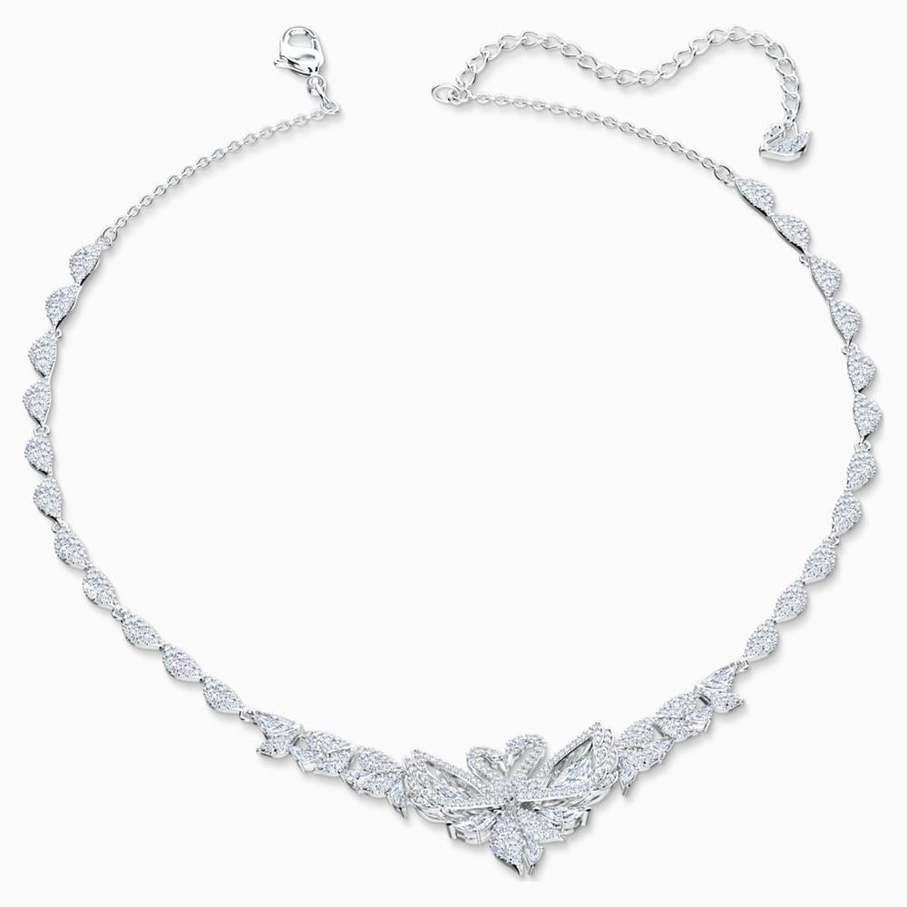 Swarovski Dancing Swan Necklace White One Size Bluesalon