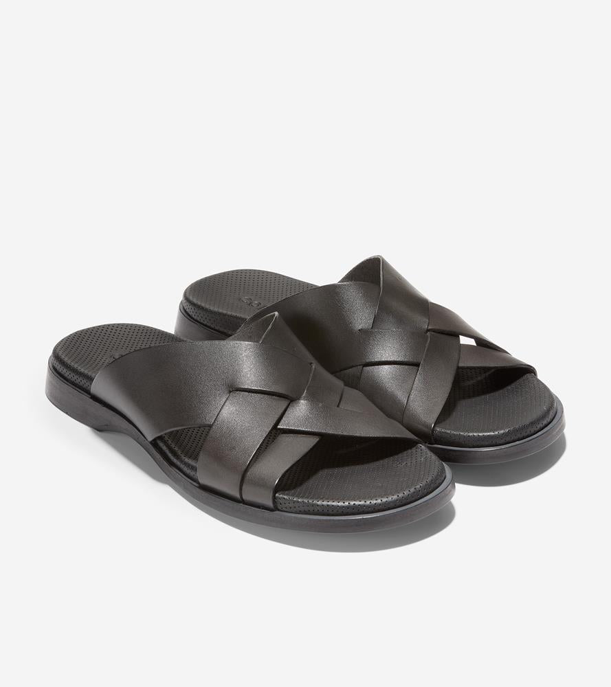 Cole haan men's sandals hot sale black