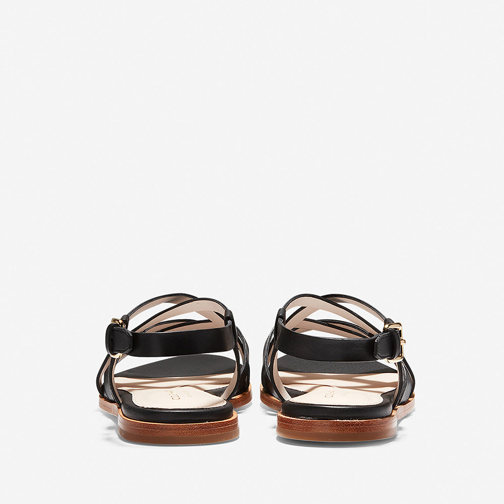 Cole Haan Analeigh Grand Strappy Sandal Black Leather Bluesalon