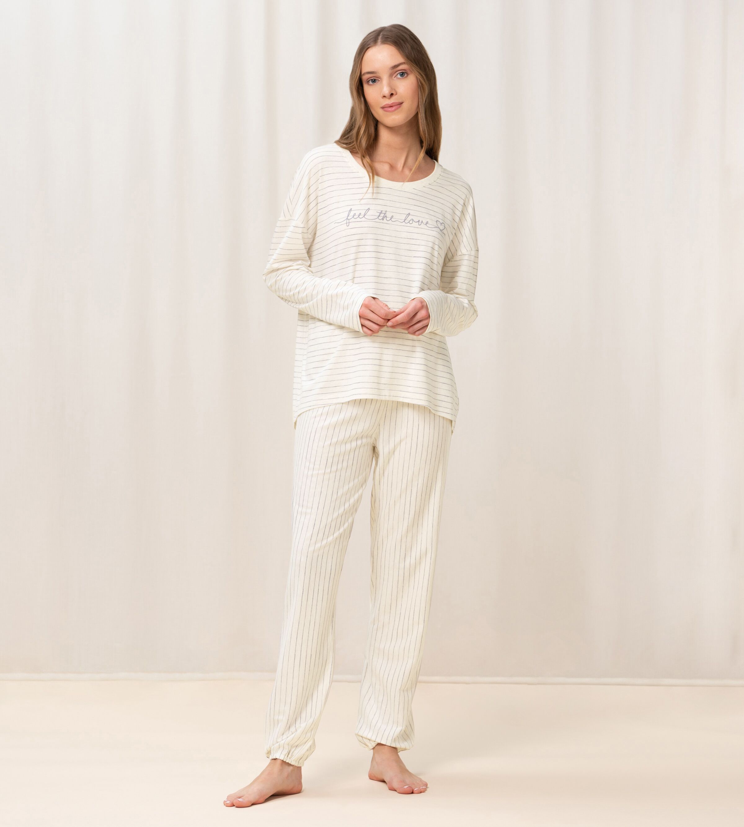 Triumph Cotton Pajama Set In Long – Sleeves
