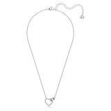 Swarovski Lovely Necklace Heart White Rhodium plated