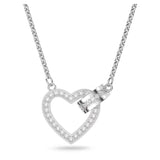 Swarovski Lovely Necklace Heart White Rhodium plated