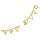 Swarovski 8 cut crystals Yellow Gold-tone plated