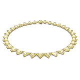 Swarovski 8 cut crystals Yellow Gold-tone plated