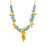 Les Nereides Mimosa Flowers Collar Necklace