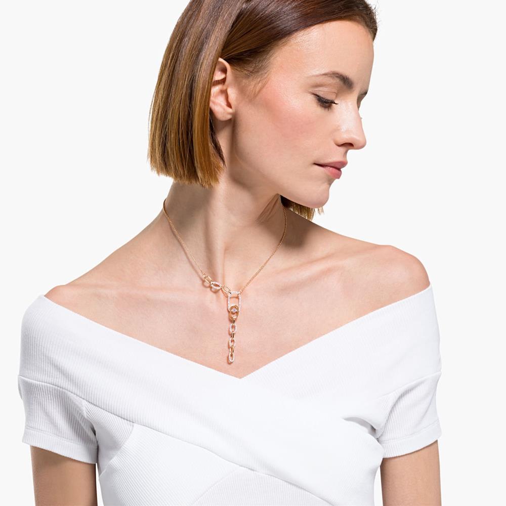 Swarovski Sparkling Dance North Y Necklace White One Size Bluesalon
