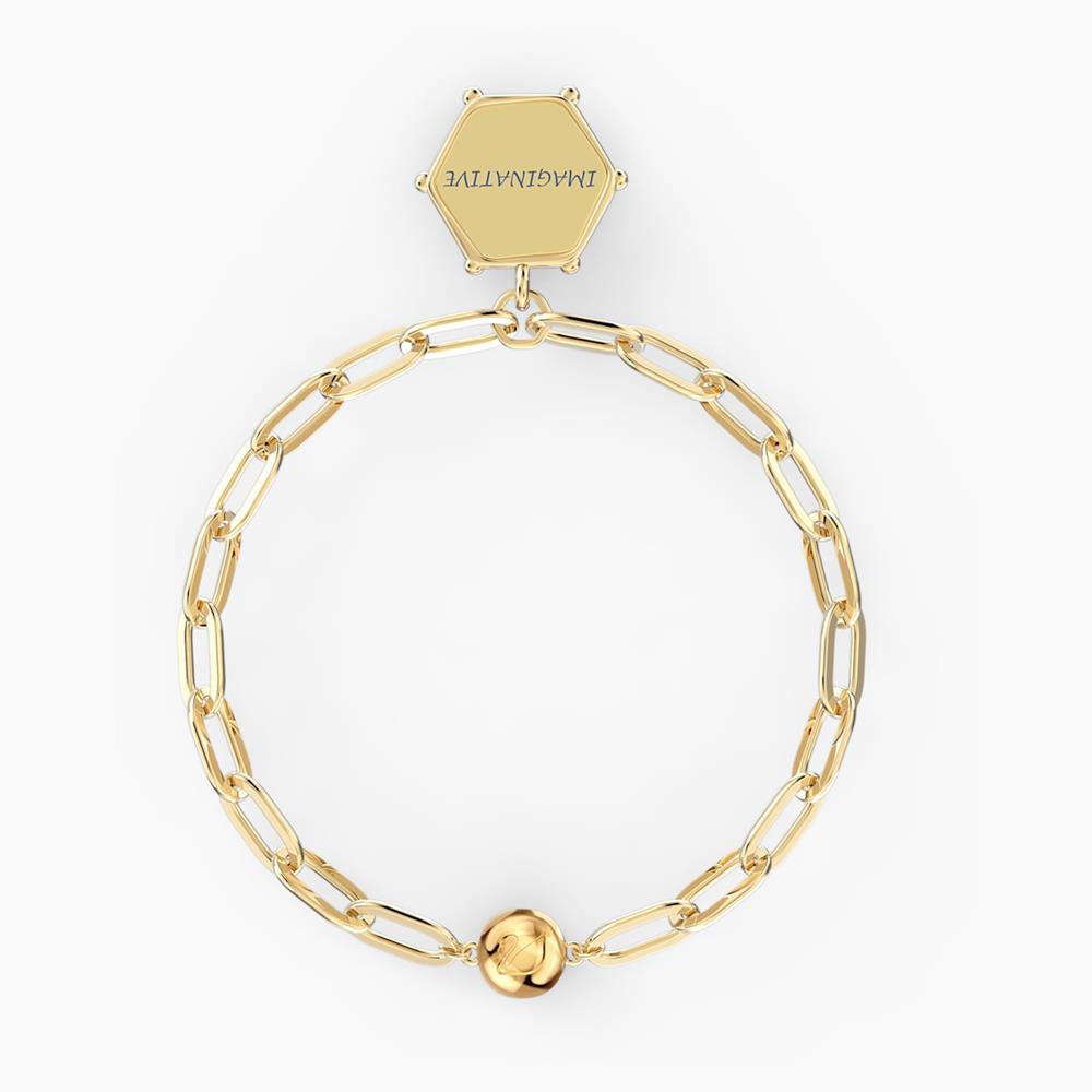 Swarovski The Elements Gold-Tone Blue One Moon – Size Bracelet