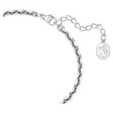 "Swarovski Volta bracelet Heart, White, Rhodium plated"